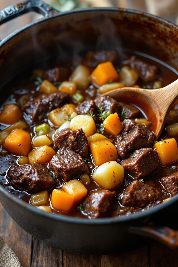 hearty red wine stew
