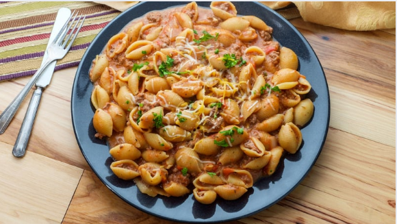 One-Pot Cheesy Taco Pasta