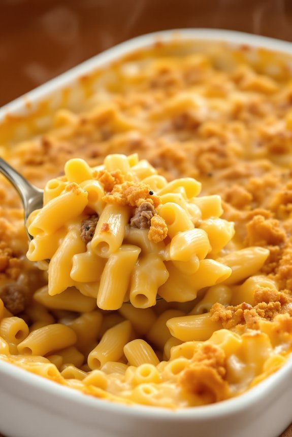 luxurious creamy mac and cheese