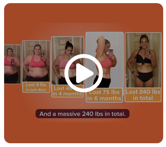 Weight loss transformation video thumbnail